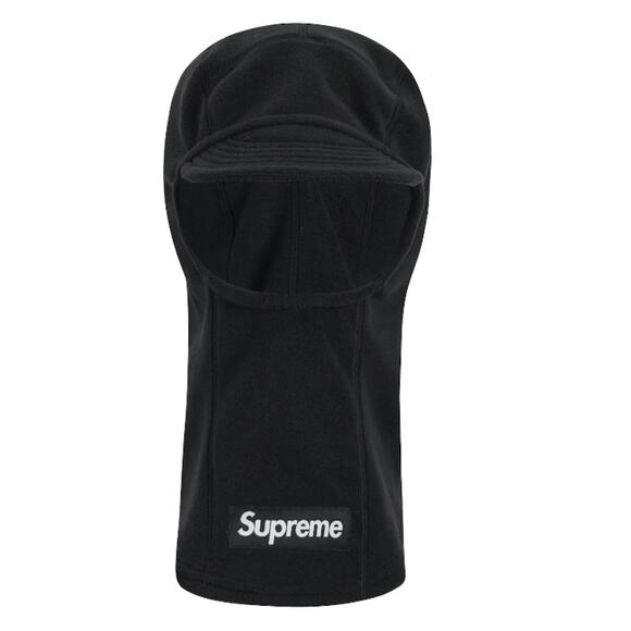 Supreme Polartec Brim Balaclava Black FW22 - Picture 1 of 5